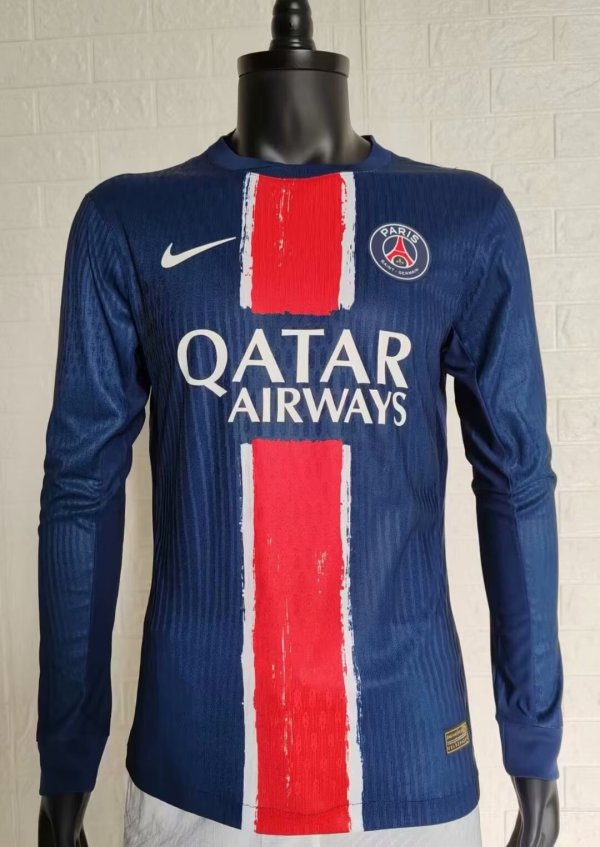 PSG Paris Home Long Sleeve  Player 1:1   24-25