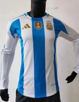 Argentina Home  Long Sleeve  Player  1:1 24-25（With Gold Patch）