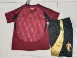 Belgium Home  Kids 1:1 Quality Soccer Jersey   24-25