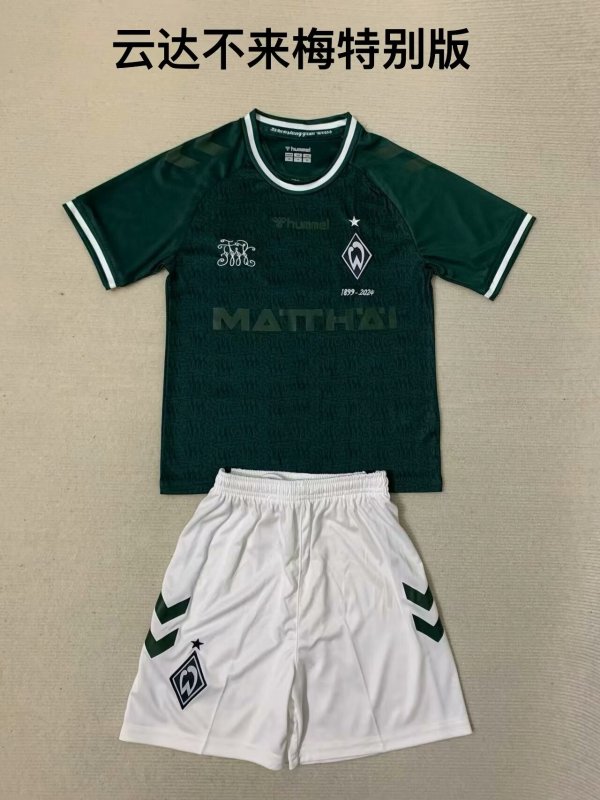 SV Werder Bremen Special Edition  kids 1:1 Quality Soccer Jersey  24-25