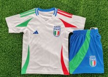 Italy away Kids 1:1 Quality Soccer Jersey  24-25