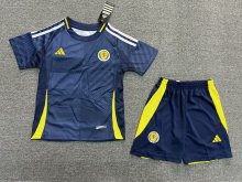 Scotland  home  kids  1:1 Quality Soccer Jersey   24 -25