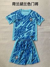 Netherlands   blue  goalkeeper   Kids  1：1  24-25