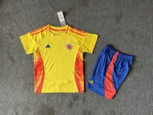 Colombia home  Kids  1:1 Quality Soccer Jersey  24-25