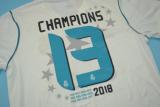 Retro Real Madrid Home Player  1:1 Quality Soccer Jersey  2017-2018