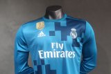 Retro Real Madrid Third Long Sleeve  Player  1:1 Quality Soccer Jersey  2017-2018
