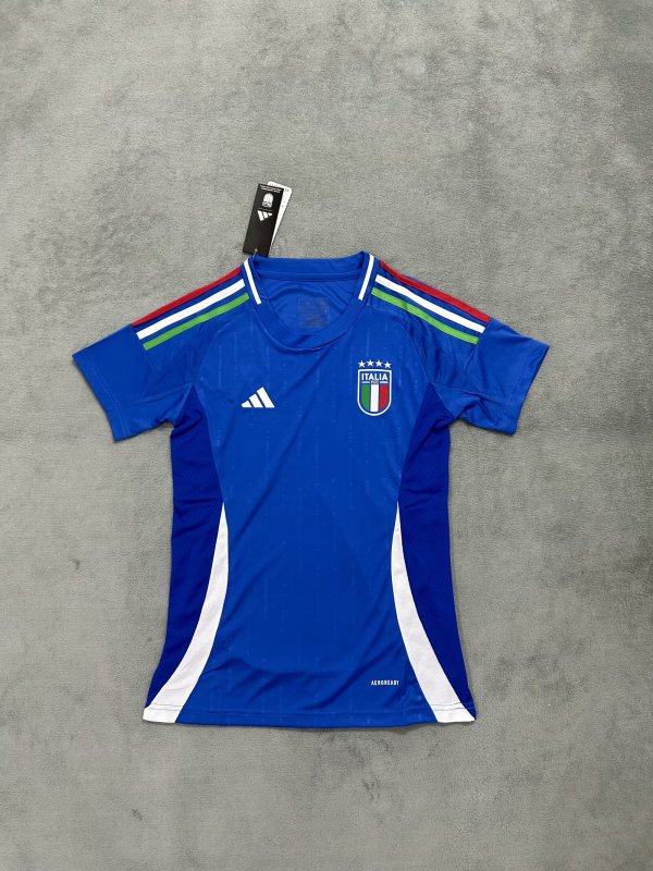 Italy Home women Fans 1:1 Quality Soccer Jersey  24-25