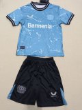 Bayer Leverkusen away  kids 1:1 Quality Soccer Jersey   23-24