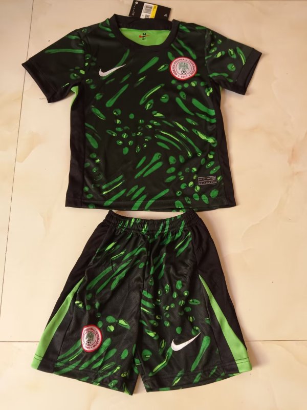 Nigeria away kids 1:1 Quality Soccer Jersey  24-25