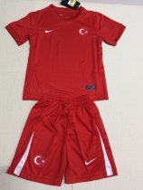 Turkey away kids 1:1 Quality Soccer Jersey   24-25