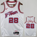 Rockets WAGNER #28 White NBA Jerseys Hot Pressed  24-25