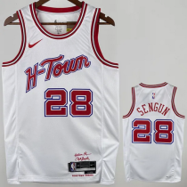 Rockets WAGNER #28 White NBA Jerseys Hot Pressed  24-25