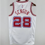 Rockets WAGNER #28 White NBA Jerseys Hot Pressed  24-25
