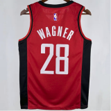 Rockets WAGNER #28 Red NBA Jerseys Hot Pressed 24-25
