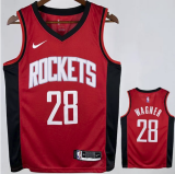 Rockets WAGNER #28 Red NBA Jerseys Hot Pressed 24-25