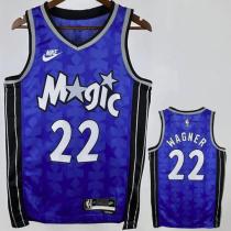 Magic WAGNER #22 Dark Blue NBA Jerseys Hot Pressed  24-25