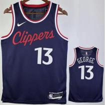 Clippers GEORGE #13 Sapphire Blue NBA Jerseys 24-25