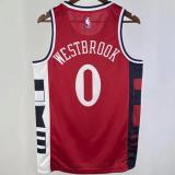 Clippers WESTBROOK #0 Red NBA Jerseys 24-25