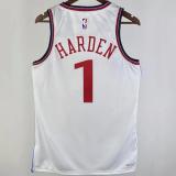 Clippers HARDEN #1 White NBA Jerseys  24-25