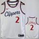 Clippers LEONARD #2 White NBA Jerseys 24-25