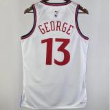 Clippers GEORGE #13 White NBA Jerseys 24-25