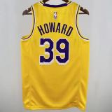 Lakers HOWARD #39 Yellow NBA Jerseys 24-25