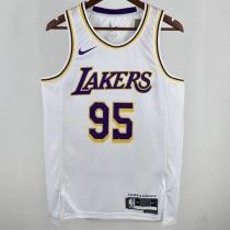 Lakers TOSCANO #95 White NBA Jerseys 24-25