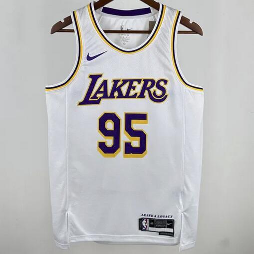 Lakers TOSCANO #95 White NBA Jerseys 24-25