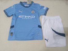 Manchester City Home Kids 1:1 Quality Soccer Jersey   24-25