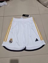 Real Madrid home shorts pants 1:1 Quality Soccer Jersey  23-24