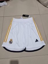 Real Madrid home shorts pants 1:1 Quality Soccer Jersey  23-24