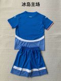Iceland home kids 1:1 Quality Soccer Jersey   24-25