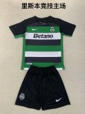 Sporting Lisbon home kids  1:1 Quality Soccer Jersey   24-25