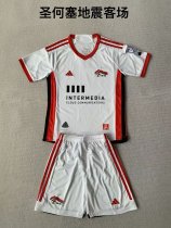 San Jose Earthquakes away kids   1:1 Quality Soccer Jersey   24-25