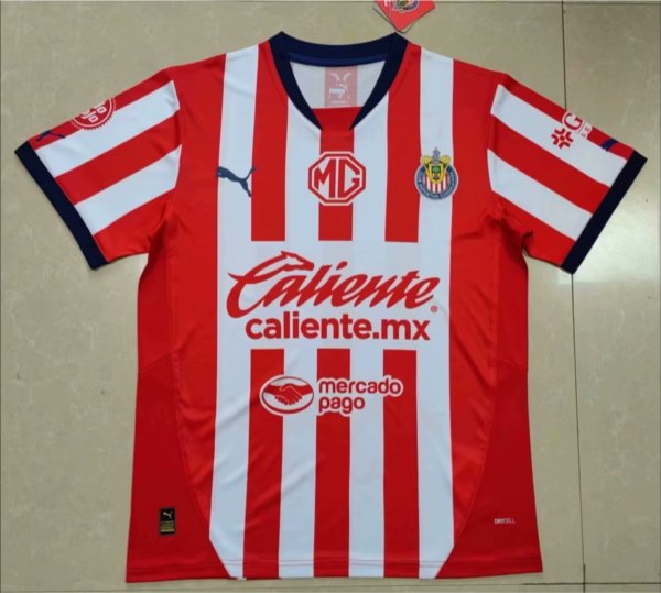Chivas (Guadalajara )  Home  Fans 1:1 Quality Soccer Jersey  24-25