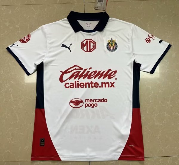 Chivas (Guadalajara )  away  Fans 1:1 Quality Soccer Jersey  24-25