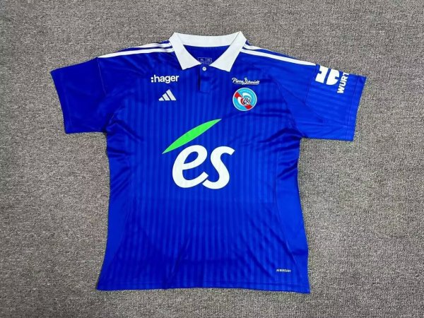 Strasbourg  home Fans  1:1 Quality Soccer Jersey  24-25