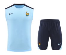 France Training clothing Vest  set  1:1 Quality Soccer Jersey    24-25