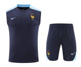 France Training clothing Vest  set  1:1 Quality Soccer Jersey    24-25
