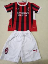 AC Milan  Home  Kids  1:1 Quality Soccer Jersey   24-25