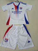 Olympique Lyonnais（OL） home  Kids  1:1 Quality Soccer Jersey   24-25