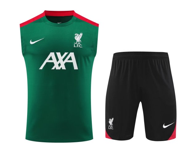 Liverpool Training clothing Vest  set  1:1 Quality Soccer Jersey    24-25