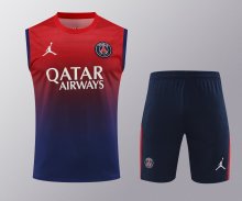 PSG Paris Training clothing Vest set  1:1 Quality Soccer Jersey    24-25