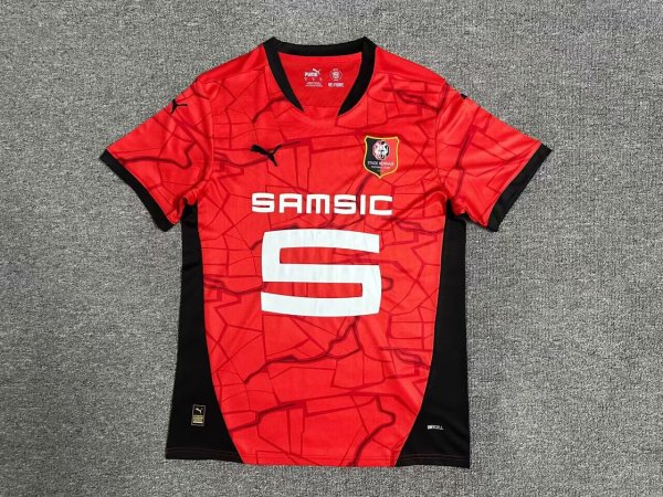 Stade Rennais Home Fans 1:1 Quality Soccer Jersey  24-25