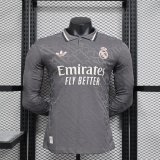 Real Madrid  third away  Long Sleeve Player  1:1 Quality Soccer Jersey   24-25