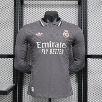 Real Madrid  third away  Long Sleeve Player  1:1 Quality Soccer Jersey   24-25