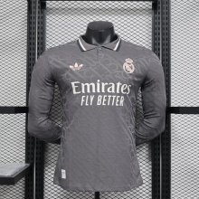 Real Madrid  third away  Long Sleeve Player  1:1 Quality Soccer Jersey   24-25