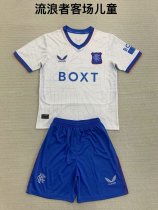 Rangers Away  kids  1:1 Quality Soccer Jersey   24-25