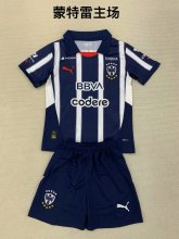 Monterrey  home  kids  1:1 Quality Soccer Jersey   24-25