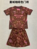Manchester City goalkeeper Kids 1:1 Quality Soccer Jersey   24-25